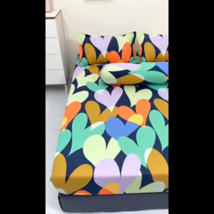 #CBK2 880TC Kain Tebal Cadar Bergetah Keliling!4 in 1 King Queen/2 in1 Single Premium Cotton Bedsheet Set Cadar Berkualiti