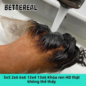 Tóc Người Brazil Chất Lượng Cao Kiểu Thẳng Tóc Nối Lưới HD 13x6 Đã Được Tỉa Sẵn Có Sẵn Kích Thước 2x6 6x6 5x5 Chất Liệu Tóc Remy.