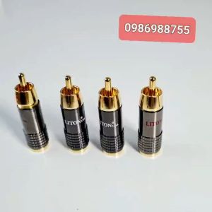 Jack AV jack hoa sen Liton mạ vàng loại cao cấp - Jack tín hiệu âm thanh dùng cho dây đường kính 8mm