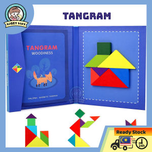 KOGGY Magnetic Tangram Puzzle For Kids Toys Educational Toys For Kids Toy Mainan Budak Mainan Kanak Kanak Kid 七巧板拼图Magnetic Puzzle Tangram Montessori IQ Brain Teaser Educational 磁性七巧板 Mainan Tangram Teka Teki