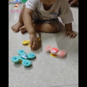 Bộ 3 đồ chơi con quay spinner hình động vật biển vui nhộn cho bé đồ chơi nhựa an toàn