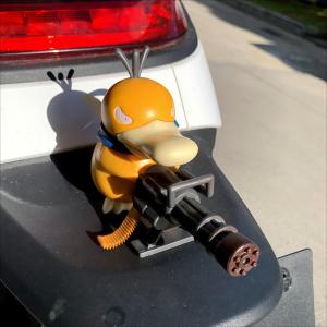 Creative Personalized 3D Decal Sticker for Electric Vehicle Decorations Accessories like Bandit Duck No Brand Registered Trademark