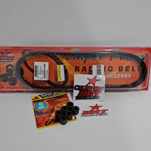 PAKET KIRIAN 4 VBELT & ROLLER BRT BEAT SCOOPY SPACY VARIO 110 FI NON ESP STARTER KASAR