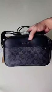 [Luxuco] Coach Graham Crossbody In Signature Canvas C4149 Sling Shoulder Bag