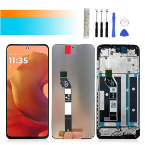 6.72" For Motorola Moto G15/G15 Power LCD Display with frame Touch Screen Digitizer Assembly Replacement Repair Parts