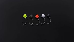 Colorful Ned Jig Head Fishing Hooks 20pcs Mushroom Head Hooks 1.8g-6g Sharp Fishing Tackle for Soft Baits