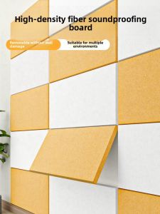 Super Soundproof Wall Stickers Self Adhesive Noise Reduction Cotton Board for Bedroom Study Office Home Decor Modern Minimalist Style