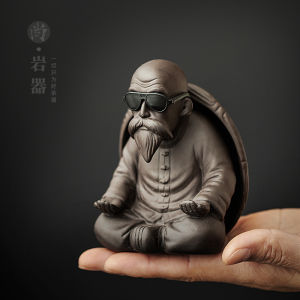 Creative Purple Clay Turtle Tea Strainer Ceramic Tea Pet Grandpa Turtle Home Use Tea Leaf Filter All Ceramic Tea Filter Sieve