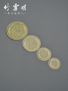 Ultra Soft Bamboo Tea Mat Reversible Heat Resistant Mat Zen Style Retro Design Handmade Tea Ceremony Cup Coaster Diningware