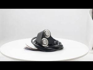 Waterproof 12V-LED Motorcycle Double Handlebar Switch Headlight Fog Light Push Button.