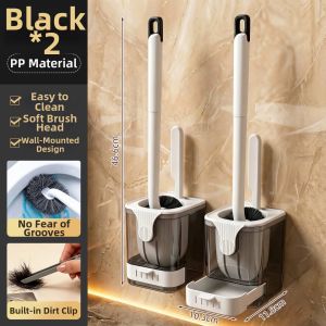 youqin | Cornerless Toilet Brush Bathroom Wall-mounted