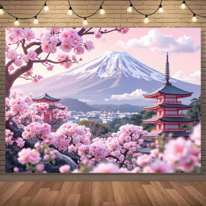 Scenic Japanese Cherry Blossom and Mount Fuji Jigsaw Puzzle 500/1000/1200/2000PCS Stress Relief Puzzle Wall Art Decor Gift