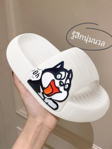 Slippers Mens Summer Couple Outdoor Interior Home Mute Bath Non-Slip Deodorant Thick Sole Shit Feeling plus Size Slippers