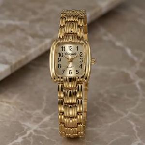 Fashion Women Watch Light Luxury Brand Business Gold Ladies Quartz Watches Elegant Female Clock Bracelet Wristwatch Montre Femme