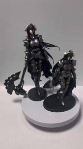 Bandai | 3pcs Fantasy OVERLORD 18/24cm Albedo Armor Design Dress Model Figure Collection Series Doll Action Model Toy Christmas Gifts