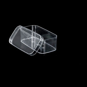 Rectangular Plastic Transparent Box with Lid Food Candy Snack Nut Goji Packaging Box Long Rectangle Clear Cover Pastry Box