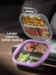 Portable Japanese Style Medicine Box Mini Pill Organizer for Daily Three Meals Seven Day Week Storage Container