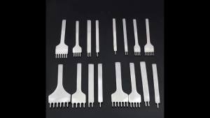 NEW 3/4/5/6mm Spacing Punch Tool For Leather Hole Punches Tool Lacing Stitching Sewing DIY Leather Craft Tools 1/2/4/6 Prong