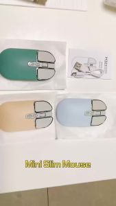 Mini Mouse 2.4G Wireless Bluetooth-compatible Cute Mute Mouse for Macbook Rechargeable Mouse for PC Laptop Office Gaming Mice