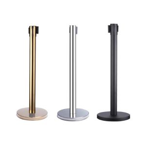 12pcs P Stanchion Post Stainless Steel / Red / Black Post 2 Meter Belt For School Queue Fair Hall Exhibition Car Show 316