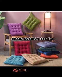1PC - 40*40cm Chair Cushion Seat Pillow for Office Chair Pad Cushion Square Solid Seat Pads for Chairs Car Garden Office Indoor Outdoor with Ties