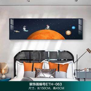 งานฝีมือตกแต่งห้องเด็กสไตล์เรียบง่ายหรูหราแบบยุโรปภาพตกแต่งห้องนอนด้านหลังตัวละครการ์ตูนสำหรับเด็กชายและเด็กหญิง