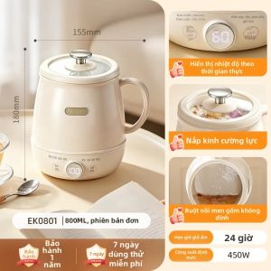 CECON | Cốc Sưởi Nóng Sữa Điện 2 trong 1