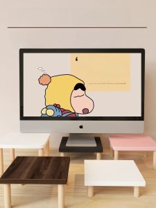 Small Size Computer Elevation Stand Desktop Monitor Riser Platform Mini Desktop Computer Stand Eating Broadcast Stand