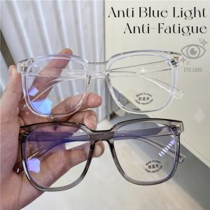 Fashion Anti Blue Light Eyeglasses for Women and Men Retro Square Clear Lens Glasses Elegant Simple Replaceable Lens Eyewear