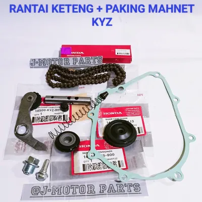 PAKET KETENG + PAKING MAGNET KYZ RANTAI KETENG SULING TENSIONER PLAT ROLL KETENG BAUT SULING SUPRA X 125 HELM IN SUPRA X 125 FI INJEKSI BLADE NEW 125 HIGH QUALITY KUALITAS TERJAMIN