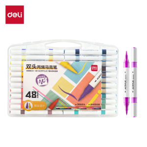 deli | Waterproof Student Acrylic Markers 24 Colors