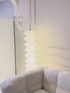 💚โคมไฟตั้งพื้น LED💚 โคมไฟบรรยากาศสร้างสรรค์ห้องนั่งเล่นโซฟาขอบโคมไฟห้องนอนไฟตกแต่ง