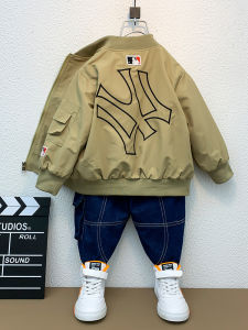 Áo Khoác Bóng Chày Lót Lông Cừu Cho Bé Trai Mùa Xuân Thu 2025 Áo Khoác Trẻ Em Thời Trang Có Mũ Trùm Đầu Thường Ngày