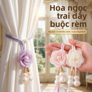 NAIFUNA | Dây Buộc Rèm Hạt Ngọc Trai Cao Cấp Trang Trí và Thu Gọn
