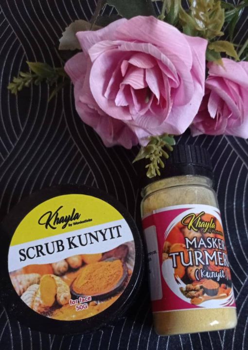 SCRUB KUNYIT+MASKER KUNYIT Lazada