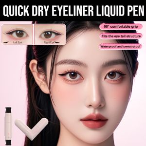 Quick Dry Eyeliner Liquid Pen Stamp To Prom Than Heart Quick Dry Eyeliner Pen Tip Eyeliner Stamp Pen Double Head Seal Stamp Liquid Eye Liner Pen Suitable For Beginners
