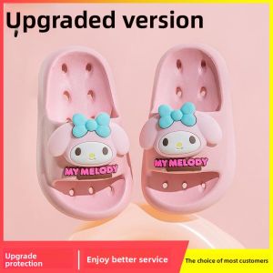 MONLEYTA | Anti-Slip Childrens Slippers Girls Bath Indoor Leaking Summer New Style Cartoon Design EVA Material Comfortable Slip-On Shoes