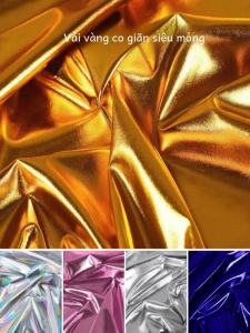 ผ้าหนังสีทองและเงินบางและยืดหยุ่นสำหรับตกแต่งพื้นหลังงานแต่งงานและการแสดงการเต้นรำ ผ้าสำหรับทำเสื้อผ้า