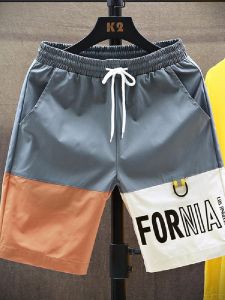 Nam Mùa Hè Chân Thẳng Mỏng Rộng Rãi Thể Thao Thoải Mái Quần Đi Biển Năm Phút Cảm Giác Mát Mẻ Polyester Giải Trí Quần Thể Thao