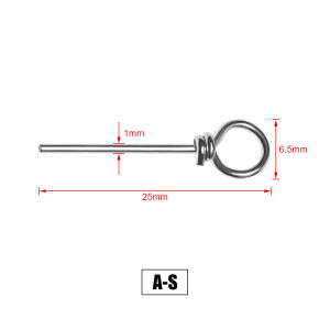Rosewood Fishing Bait Stinger Spike Hook Connecting Pin Needle Soft Lure Fixed Lock Steel Wire Fishing Accessories Tools 100pcs