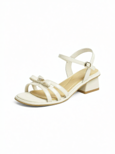 Reddragonfly | New Summer Commuter Thick Heel White Fashion Sandals