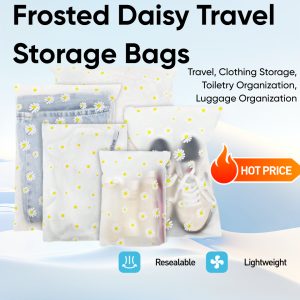 10 Pack Travel Storage Bags for Clothes Clear Reusable Bags Plastic Ziplock Bags Waterproof Travel Organizer