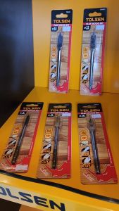 Tolsen Flat Wood Drill Bit w/ 1/4" Hex Shank (6mm to 40mm)