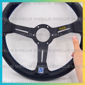 Endless Car Steering Wheel Leather Universal 13 Inch with Blue Button: A Comprehensive Guide