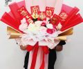 Bouquet Angpao Imlek Buket Kucing Angpao Merah Imlek Buket Isi Amplop Angpao. 