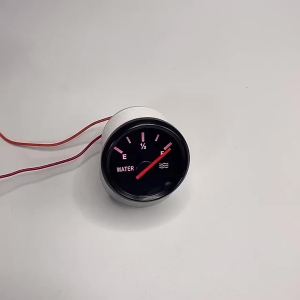 RYSJM | Cảm Biến Mực Nước Đen 52mm Đồng Hồ Đo Điện Trở 0-190 Ohm Với Đèn Nền Đỏ Dùng Cho Bình Nước Chỉ Báo Mức Nhiên Liệu Cho Ô Tô Thuyền Xăng 12V 24V