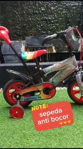 sepeda anak laki laki 12 FOSTER ban eva anti bocor terbaruu dorongan stir