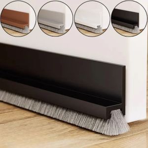 Self-adhesive Door Sealing Strips Door Bottom Gap Filling Insect Proof Brush Strips Windproof Soundproof Gap Weather Strips