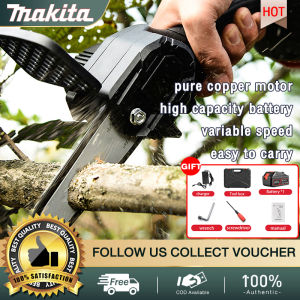 Makita Electric Saw Portable Wood Mini 6 Inch Woodworking Handheld Pruning Chainsaw Garden Portable Cutting Tool Set Cod | Philippines Stock
