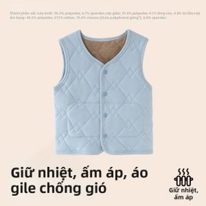 Áo Gile Quilted Có Lớp Cách Nhiệt